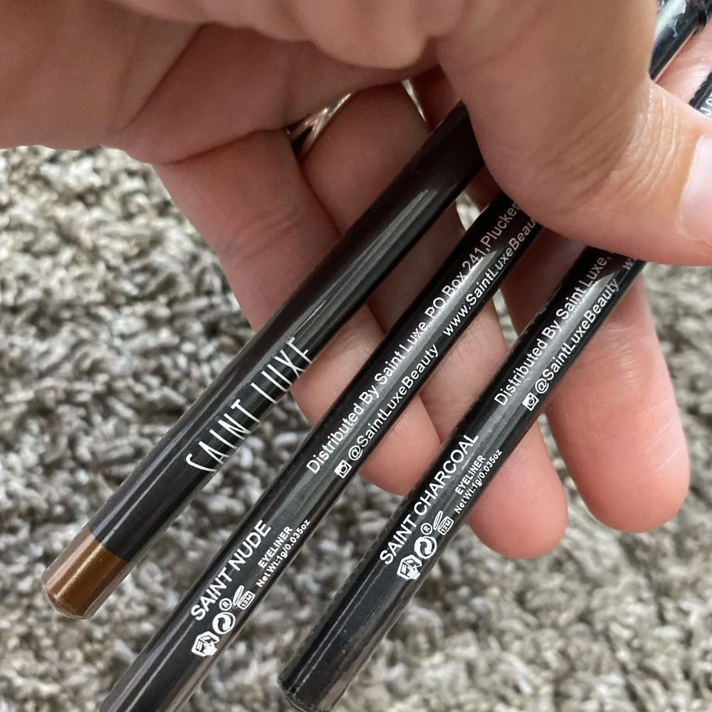 Saint Luxe Eyeliner Trio Set Nude Bronze Charcoal Full Size Sealed New